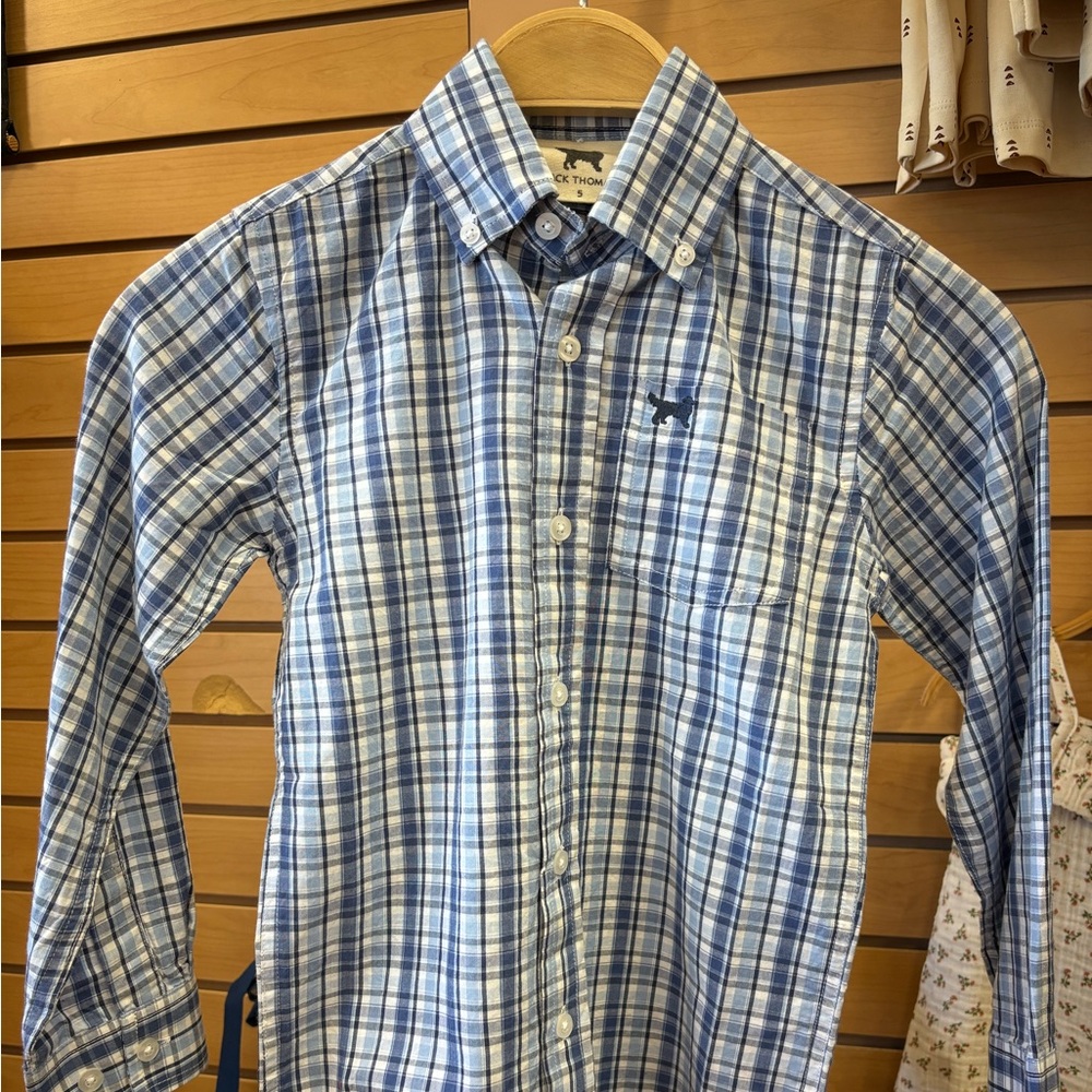 Kids Size 5 Jack Thomas Button Down 100% Cotton
